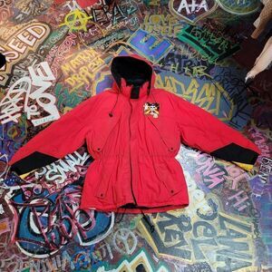 1990s Marlboro Ski Jacket XL - Red nylon puffer w rare Grateful Dead Patch